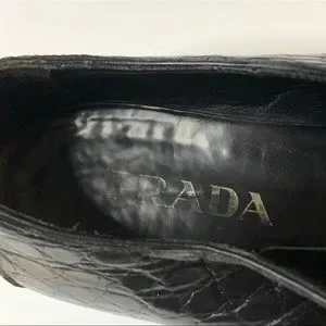 Prada | Shoes | Prada Mens Size 95 Us Black Alligator Skin  display picture 2
